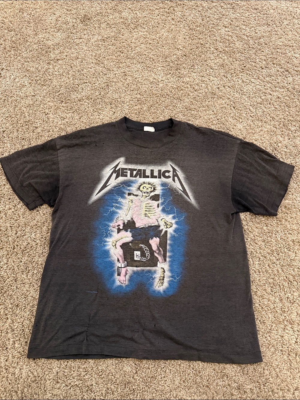 1987 Vintage Single Stitch Metallica Paper Thin Sun Faded Thrashed Kill ‘em All